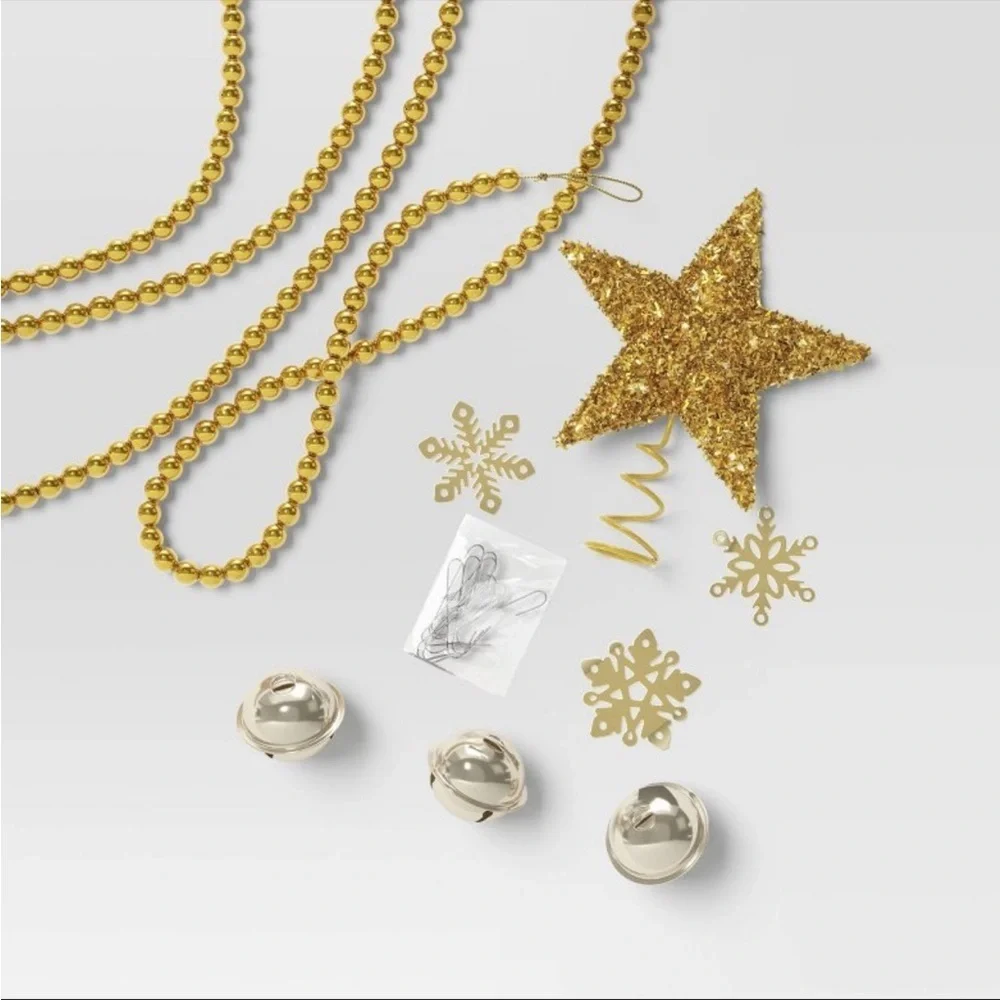 Wondershop 12-Piece Mini Christmas Tree Trimming Set – Gold | New in Box
